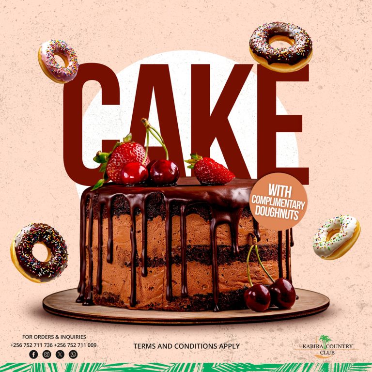 Cake-with-complimentary-Doughnuts-Kabira-Country-Club